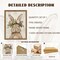 Framed Easter Bunny Wall Art, Spring Easter Rabbit Garland Canvas Wall Decor Painting, Cute Animal Flower Artwork Prints Pictures for Kids Nursery Living Room Bedroom 8x10 Inch Wood Frame
